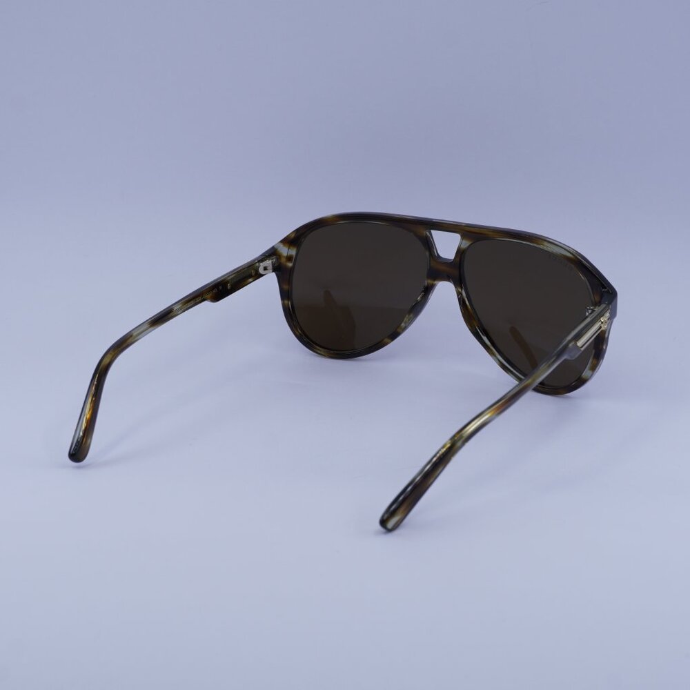 Gucci GG1286S 003 Sunglasses Striated Havana Aviator Frame - Picture 9 of 10